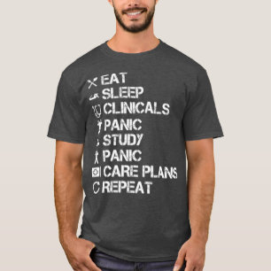 Funny nursing student humour nurse gift idea T-Shirt