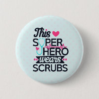 Funny Nursing Superhero Saying Typography