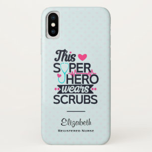 Funny Nursing Superhero Saying Typography Case-Mate iPhone Case