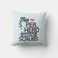 Funny Nursing Superhero Saying Typography