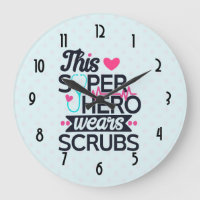 Funny Nursing Superhero Saying Typography