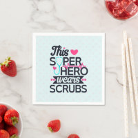 Funny Nursing Superhero Saying Typography