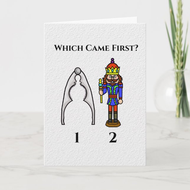 Funny Nutcracker Birthday Card (Front)