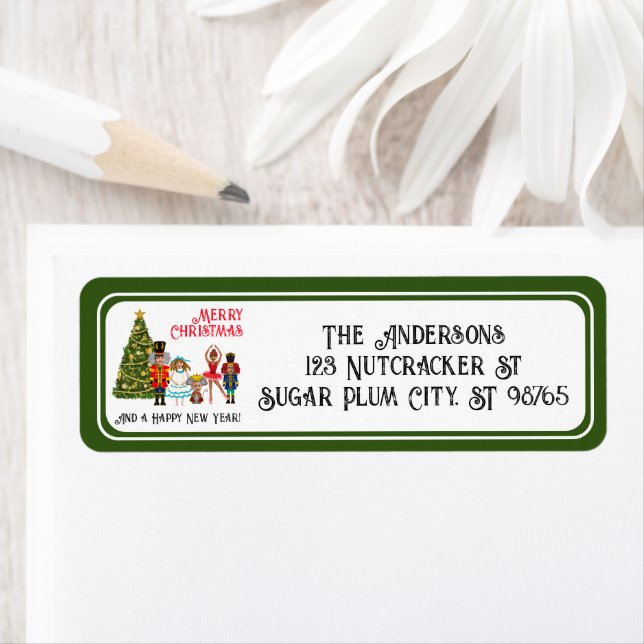 Funny Nutcracker Family of Five Green Christmas (Insitu)