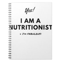 Funny Nutritionist Black & White Quote