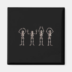 Funny O-h-i-o State Skeleton Lover Ohio Halloween  Magnet