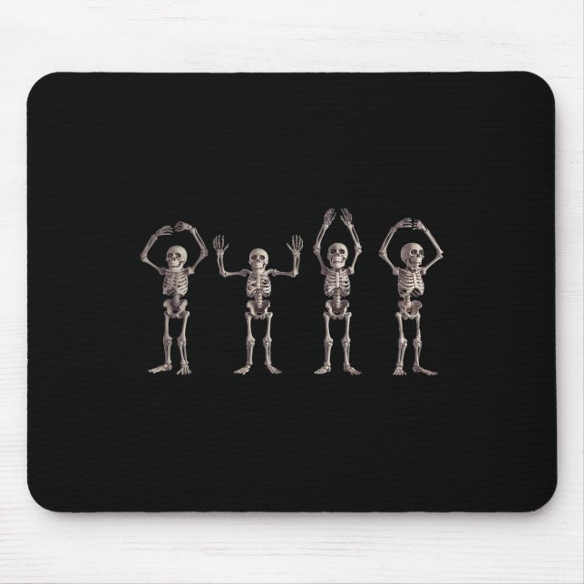 Funny O-h-i-o State Skeleton Lover Ohio Halloween  Mouse Pad (Front)