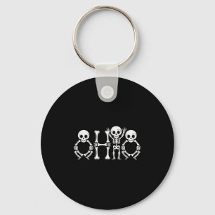 Funny O-h-i-o State Skeleton Ohio Vintage Hallowee Key Ring
