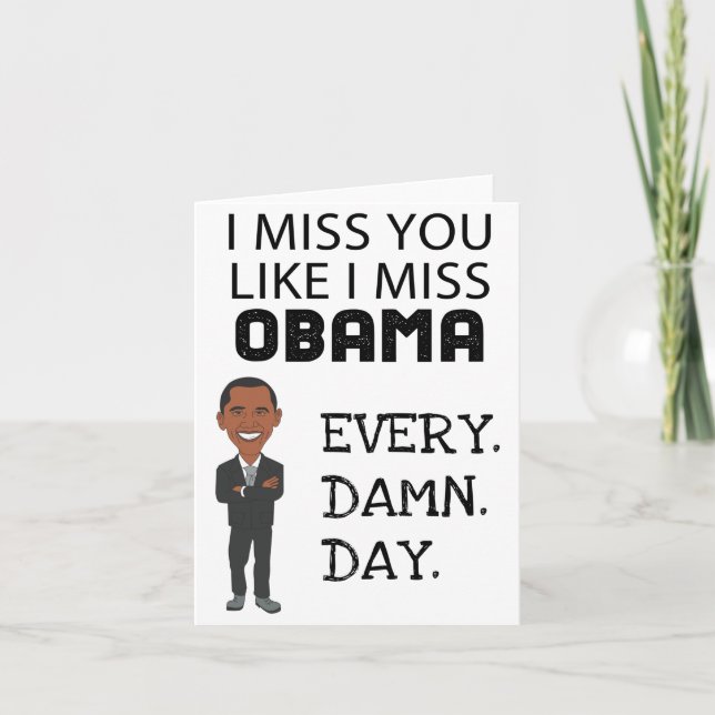 Funny Obama Birthday Card (Front)