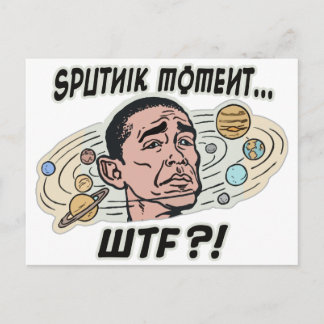Funny Obama Sputnik Moment Postcard