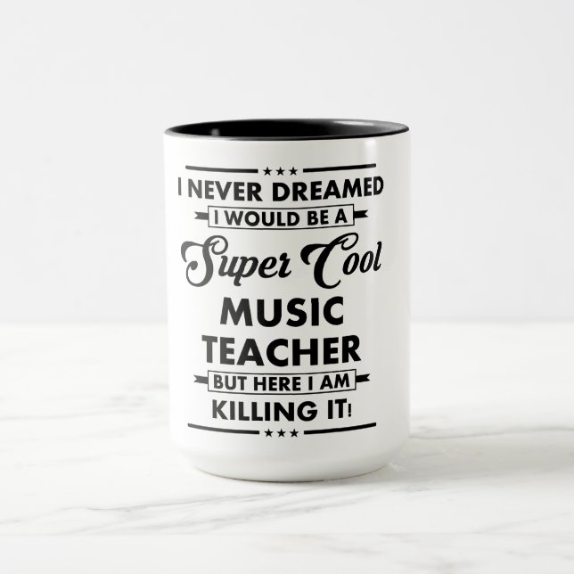 Funny Occupation/Profession Super Cool Teacher Mug (Center)
