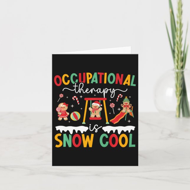 Funny Occupational Therapy Christmas Occupational  Card (Front)