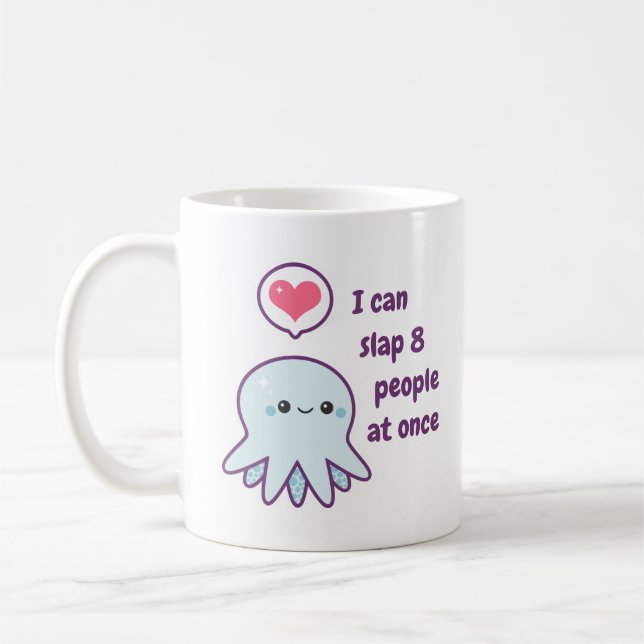 Funny Octopus Coffee Mug (Left)