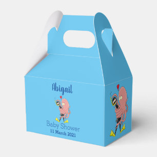 Funny octopus hugs diver cartoon humour favour box