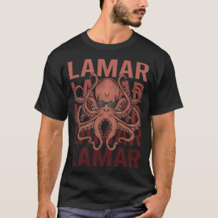 Funny Octopus - Lamar Name T-Shirt