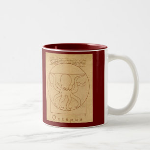 Funny Octopus Two-Tone Coffee Mug