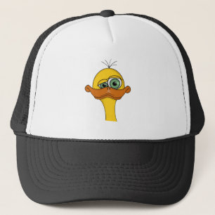 Funny Odd Duck Cartoon Trucker Hat