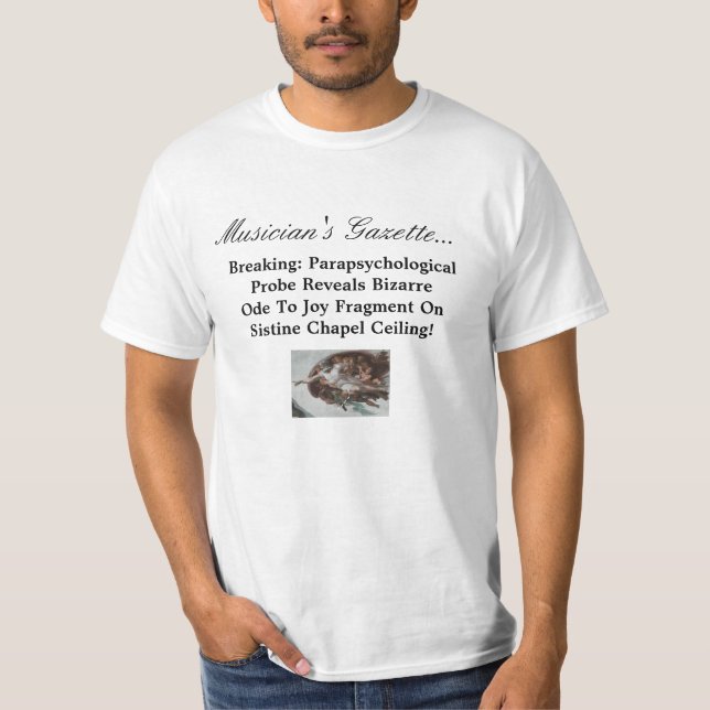 Funny Ode To Joy Tee Shirt (Front)