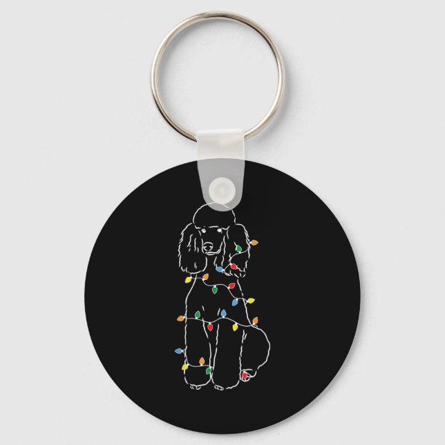 Funny Odle Christmas Tee Shirt - Cute Odle With Ch Key Ring (Front)