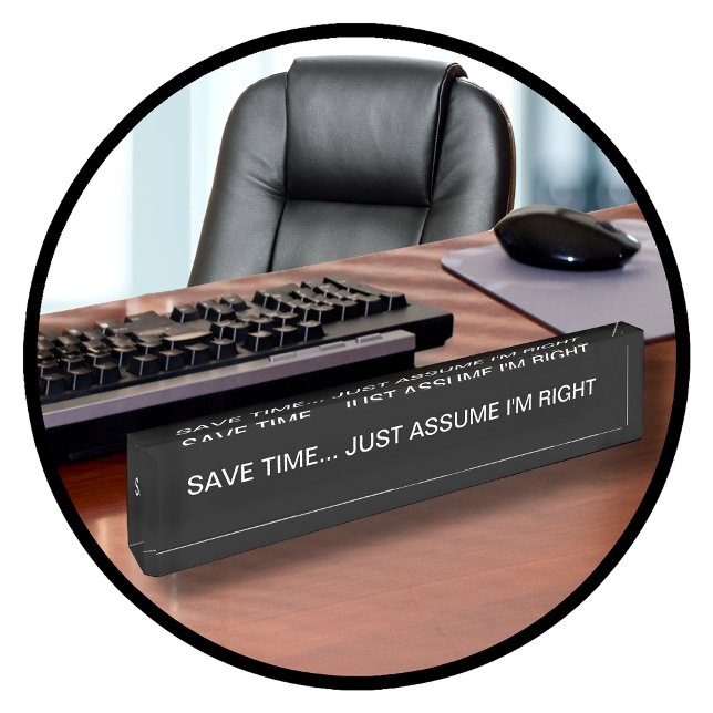 Funny Office Boss Nameplate (Creator Uploaded)