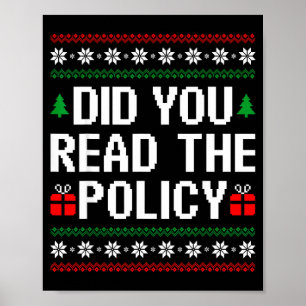 Funny Office Christmas Squad Did You Read The Licy Poster