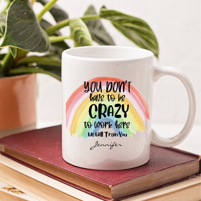Funny Office Crazy Workplace Personalised Coffee Mug (Creator Uploaded)