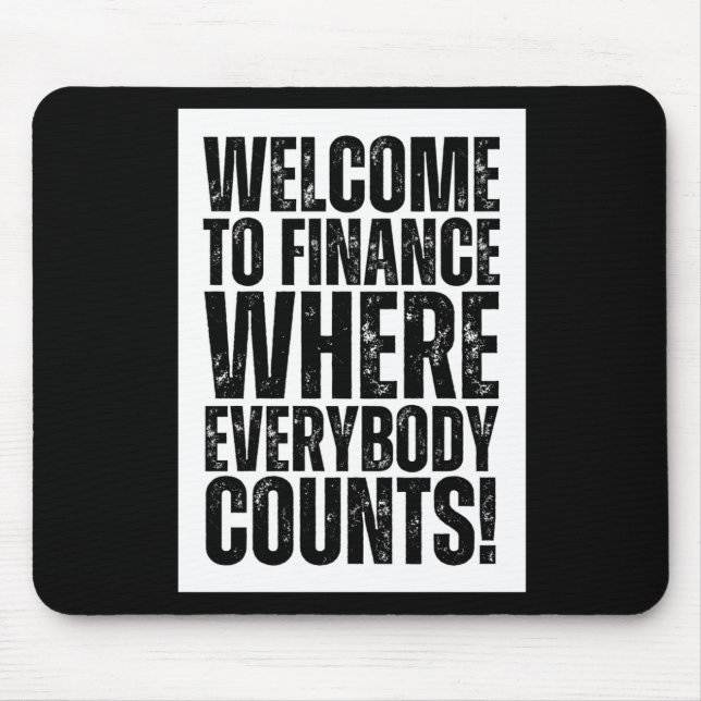 Funny Office Finance Sticker  Mouse Pad (Front)