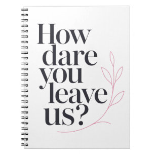 Funny Office Goodbye Coworker Quote Notebook