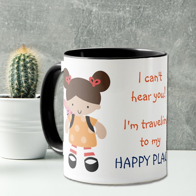 Funny Office Happy Place Backpack Mug (Creator Uploaded)