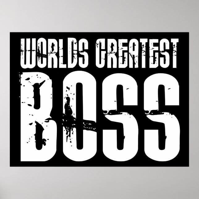 Funny Office Humour Bosses : World's Greatest Boss Poster (Front)