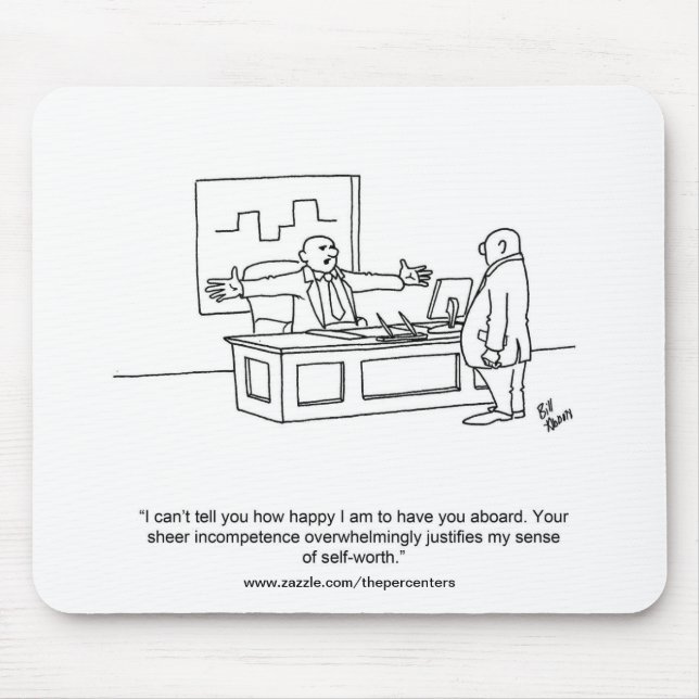 Funny Office Humour Mouse Pad Gift (Front)