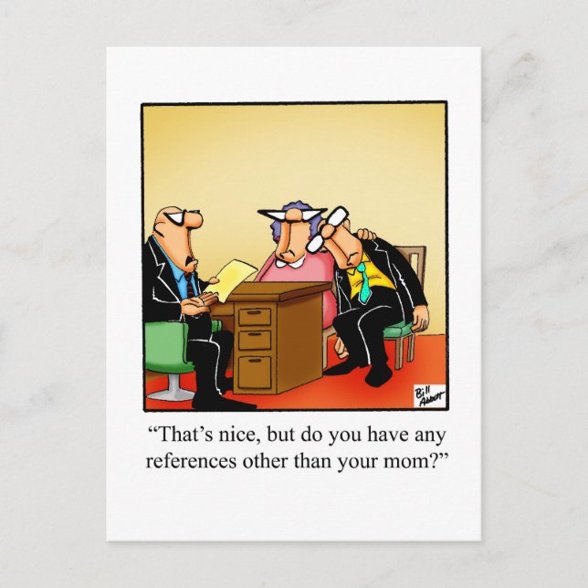Funny Office Humour Postcard (Front)