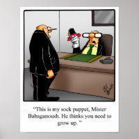 Funny Office Humour Poster "Weird Boss"