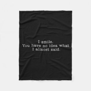 Funny Office Humour Sarcastic Quote Fleece Blanket