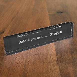 Funny Office Joke Nameplate