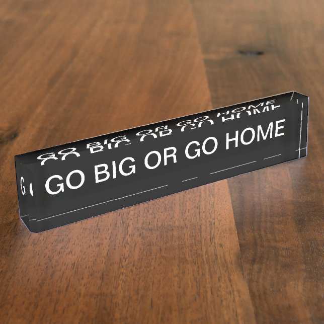 Funny Office Motivational Nameplate (Side)