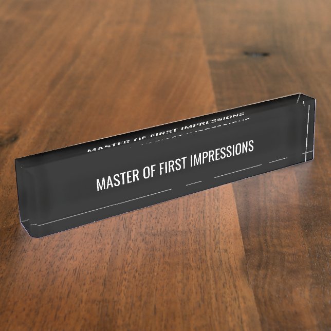Funny Office Novelty Desk Name Plate (Side)