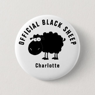 Funny Official Black Sheep 6 Cm Round Badge