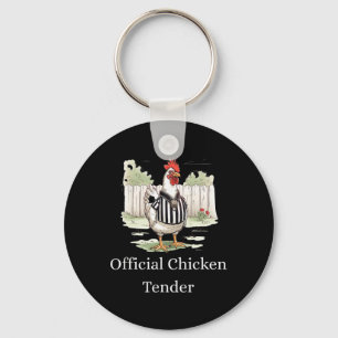 Funny Official Chicken Tender Poultry Lover Key Ring