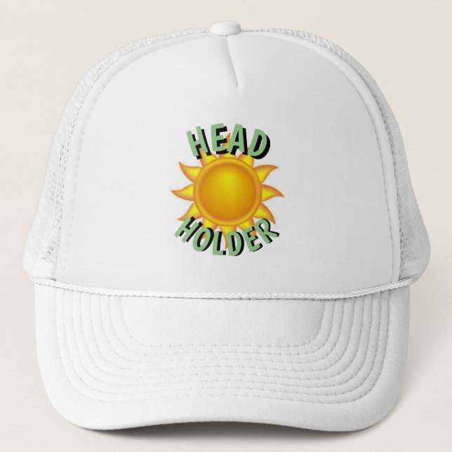 Funny Official HEAD HOLDER Baseball Style Trucker Hat (Front)