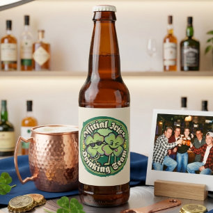 Funny Official Irish Drinking Team Beer Label