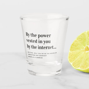 Funny Officiant Proposal Marry Us Shot Glass