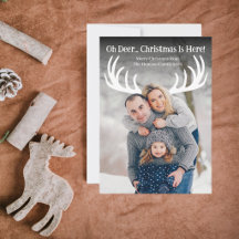 Funny Oh Deer Christmas Is Here Photo Modern