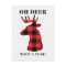 Funny Oh Deer What a Year Lumberjack Christmas