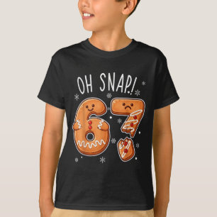 Funny Oh Snap 67 Gingerbread Cookie Christmas Men  T-Shirt