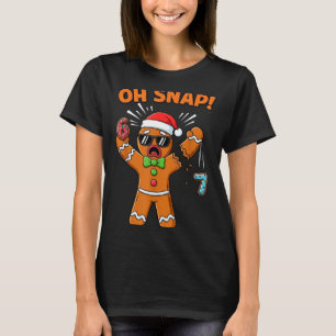 Funny Oh Snap 67 Six Seven Meme Gingerbread Man  T-Shirt