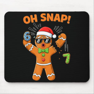 Funny Oh Snap 67 Six Seven Meme Gingerbread Men Wo Mouse Pad
