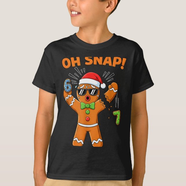 Funny Oh Snap 67 Six Seven Meme Gingerbread Men Wo T-Shirt (Front)