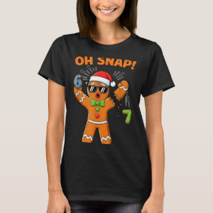 Funny Oh Snap 67 Six Seven Meme Gingerbread Men Wo T-Shirt