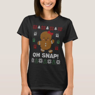 Funny Oh Snap! Gingerbread Cookie Ugly Sweaters